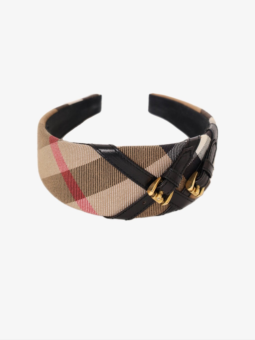 Burberry Nova Check Buckled Headband Nwot